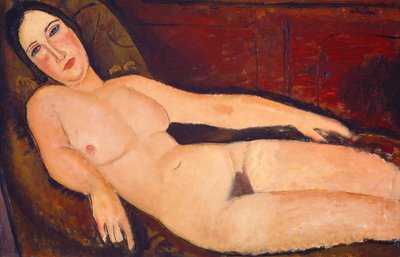 Naakt op een Divan door Amedeo Modigliani